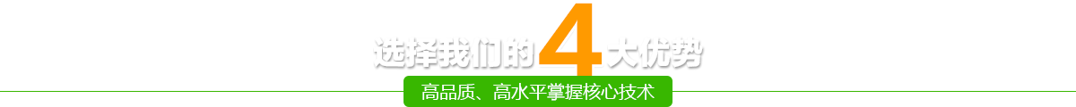 選擇我們的四大優(yōu)勢(shì)-高品質(zhì)、高水平掌握核心技術(shù)